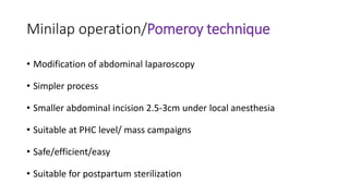 Pomeroy Method Contraceptive methods II | PPTX