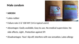 Nirodh Using CONTRACEPTIVES newer - PPT recent advances | PPTX