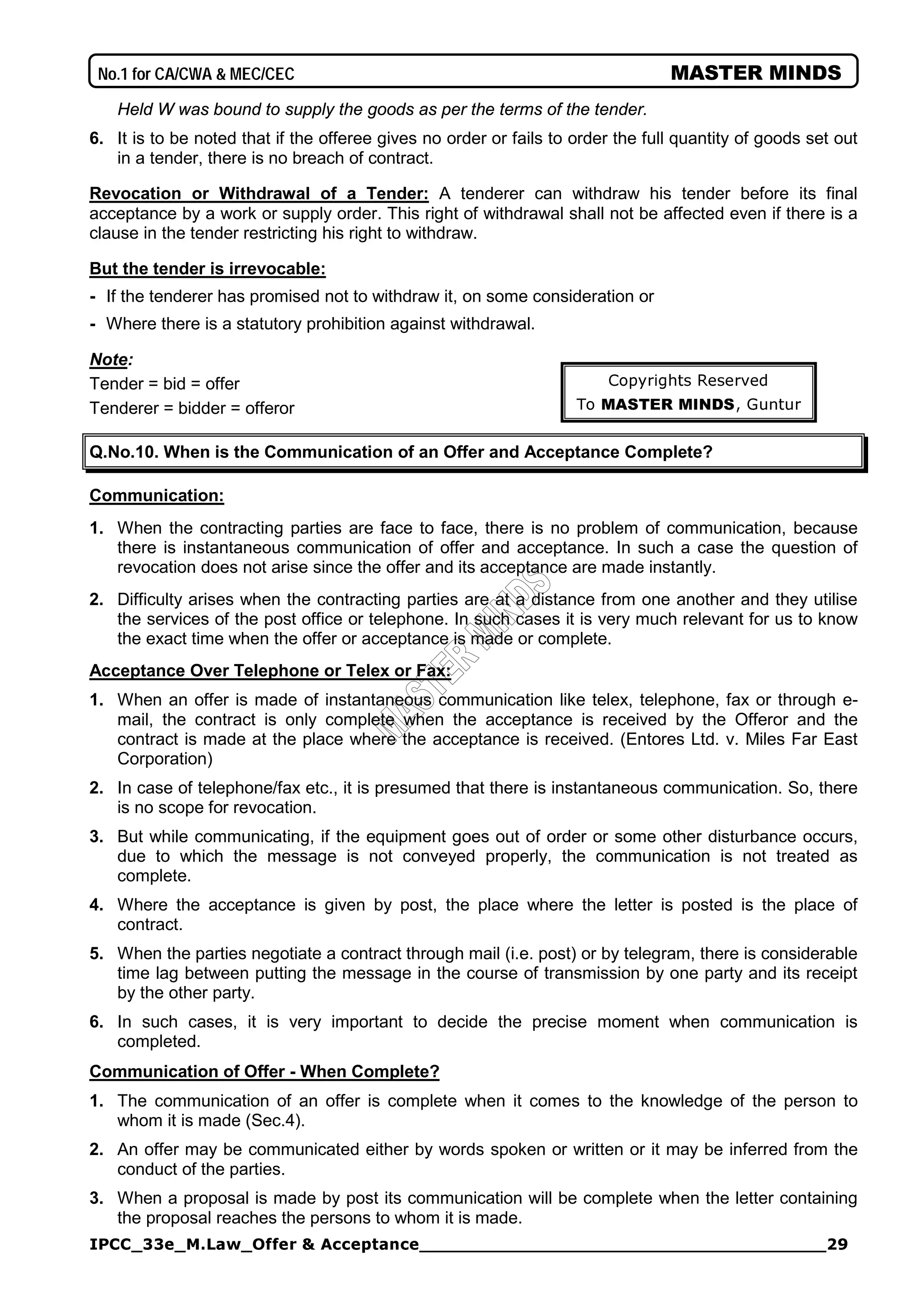 Contract notes | PDF