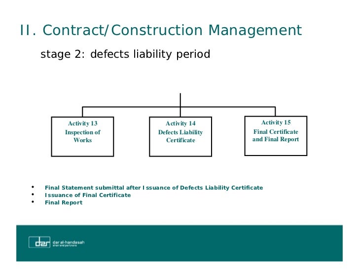 defect liability period in malay