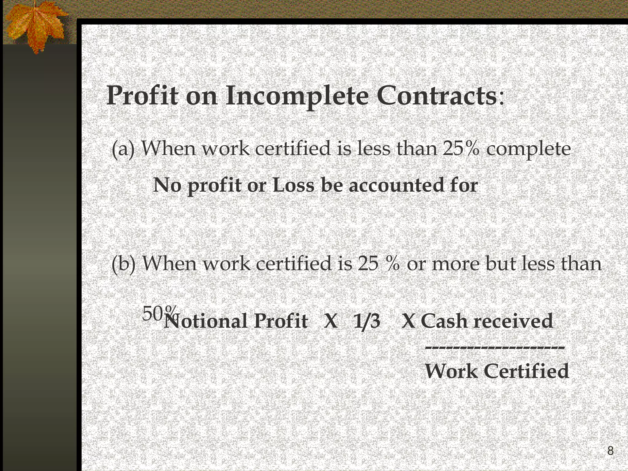 Contract costing | PPT