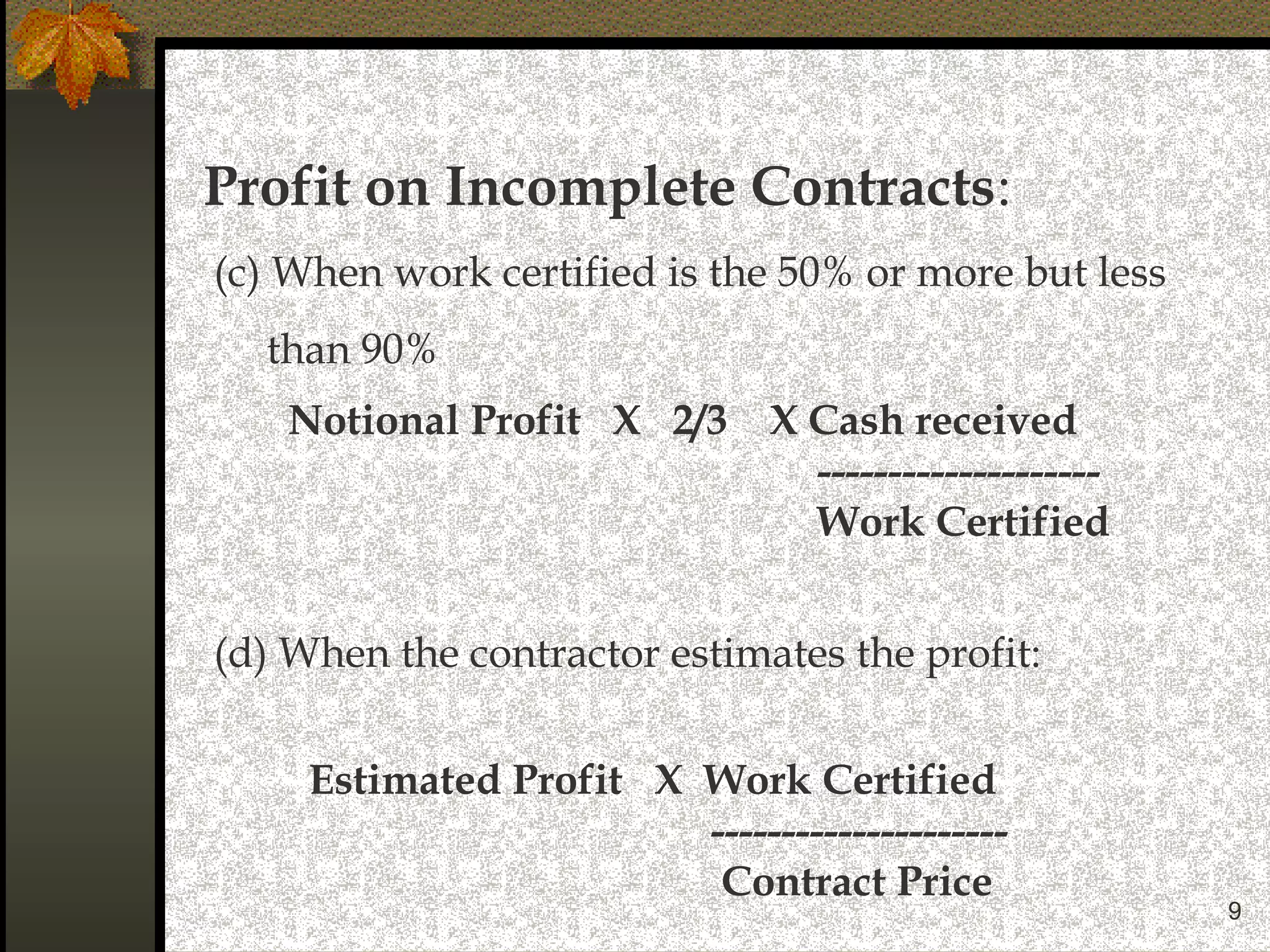Contract costing | PPT