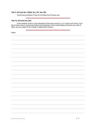 Title 5, US Code Sec. 556(d), Sec. 557, Sec.706:
Courts lose jurisdiction if they do not follow Due Process Law.

Title 18, US Code Sec.2381:
In the presents of two or more witnesses of the same overt act, or in a open court of law, if you
fail to timely move to protect and defend the Constitution of the United States and honor your oath of
office, you are subject to the charge of capital felony treason.

Notes:
_________________________________________________________________________________________________________
_________________________________________________________________________________________________________
_________________________________________________________________________________________________________
_________________________________________________________________________________________________________
_________________________________________________________________________________________________________
_________________________________________________________________________________________________________
_________________________________________________________________________________________________________
_________________________________________________________________________________________________________
_________________________________________________________________________________________________________
_________________________________________________________________________________________________________
_________________________________________________________________________________________________________
_________________________________________________________________________________________________________
_________________________________________________________________________________________________________
_________________________________________________________________________________________________________
_________________________________________________________________________________________________________
_________________________________________________________________________________________________________
_________________________________________________________________________________________________________
_________________________________________________________________________________________________________
_________________________________________________________________________________________________________

Constitutional Law

3/9

 