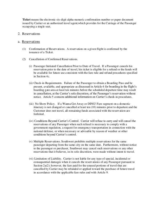 southwest carry on policy