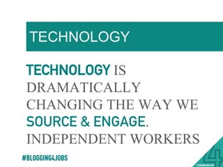 TOP 5 INDUSTRIES
#BLOGGING4JOBS
 