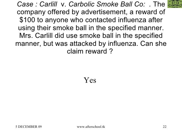 carlill v carbolic smoke ball suman carlill v carbolic smoke ball suman