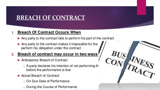 breach of contract definition