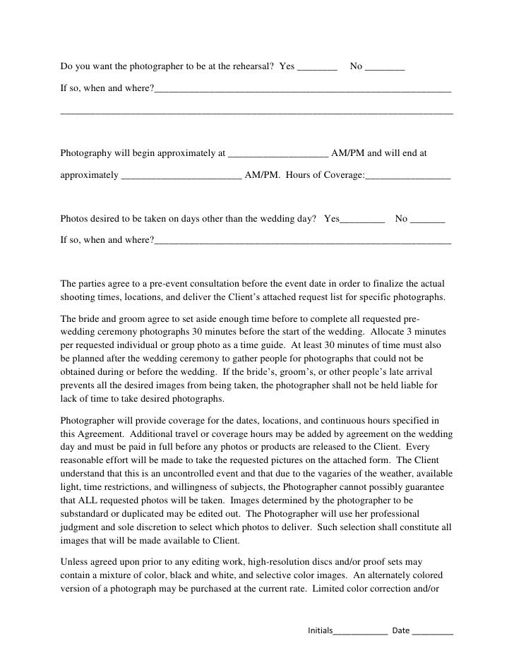 Photography Cancellation Contract Template - klauuuudia