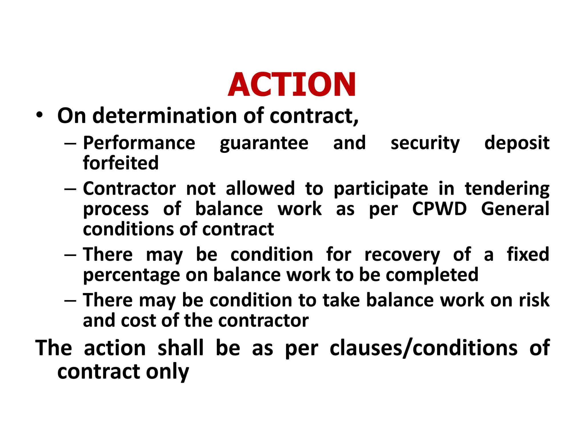 Contract Conditions Contract Conditions | PPTX