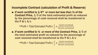 Contract costing | PPTX