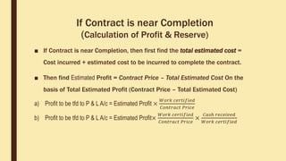 Contract costing | PPTX