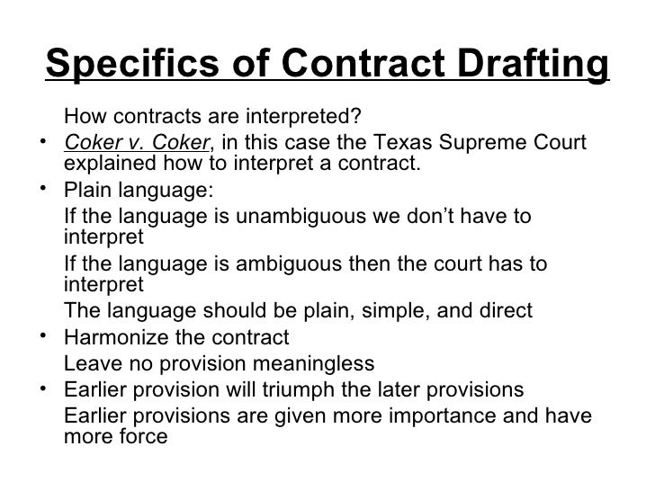 Contract Drafting