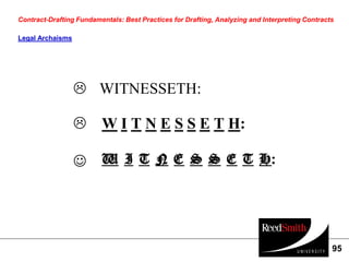 Witnesseth Page Example Contract drafting | PDF