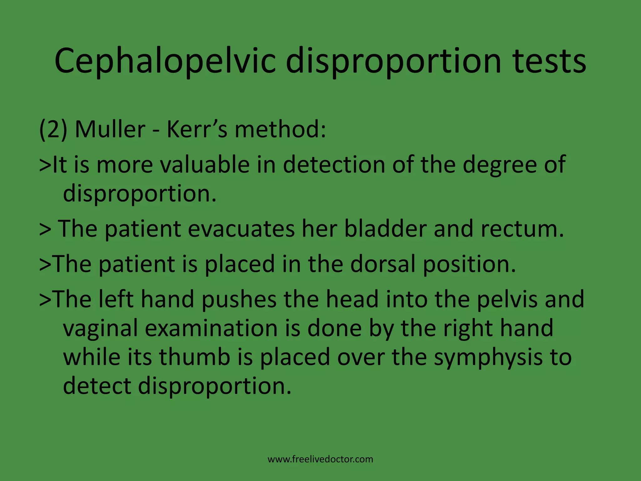 Cephalometry* Ultrasonography: is the safe accurate and easy method and can detect:The biparietal diameter (BPD)