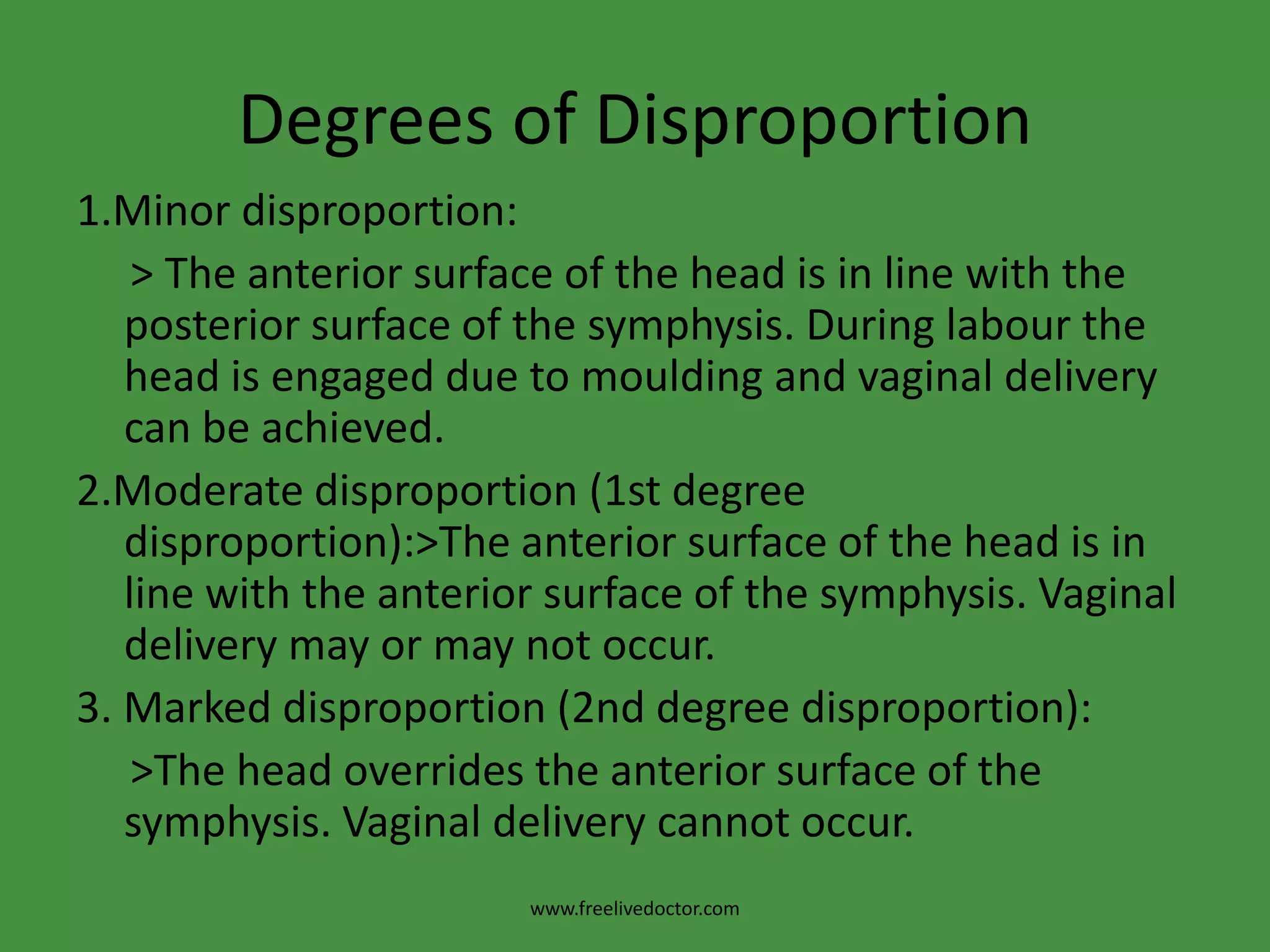  The occipito-frontal diameter.