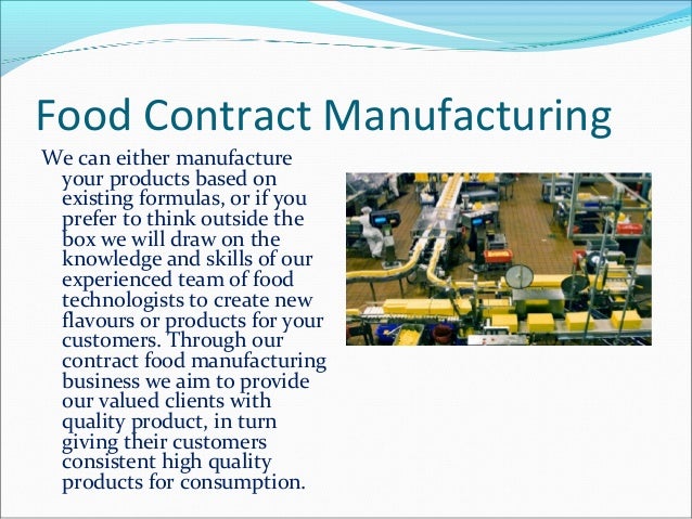 Contract Food Manufacturing