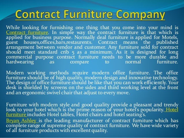 Contract Furniture Company