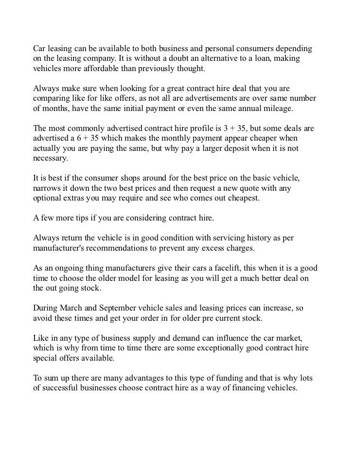save money with contract hire and car leasing