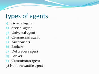 Contract of Agency and diferent types of contracts | PPTX