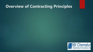 Overview of Contracting Principles
 