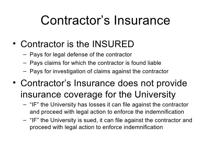 Contract Insurance Requirements