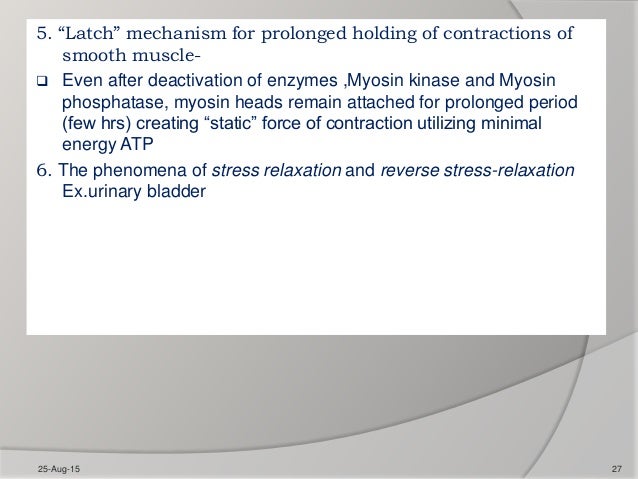 Contraction of skeletal and smooth muscles