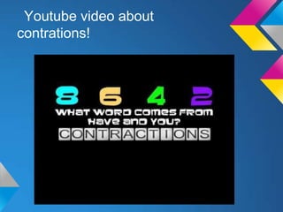 Youtube video about
contrations!
 