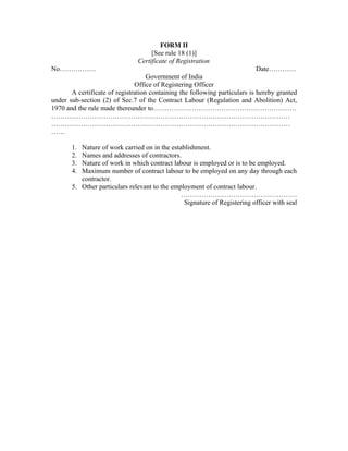Contractlabour form ii