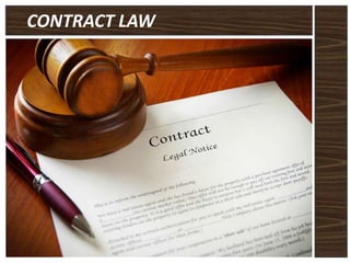 CONTRACT LAW
 