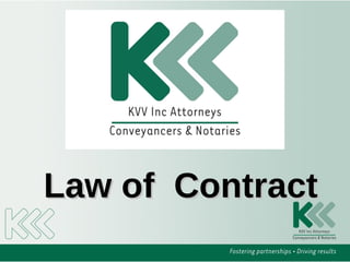 Law of ContractLaw of Contract
 
