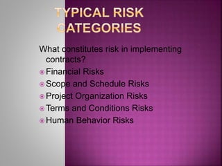 Contract Management Risk Categorisation CONTRACT MANAGEMENT.pptx