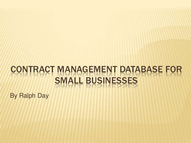 Excel Contract Management Database Template from image.slidesharecdn.com