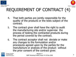 Contract Manufacturing and Analysis | PPT
