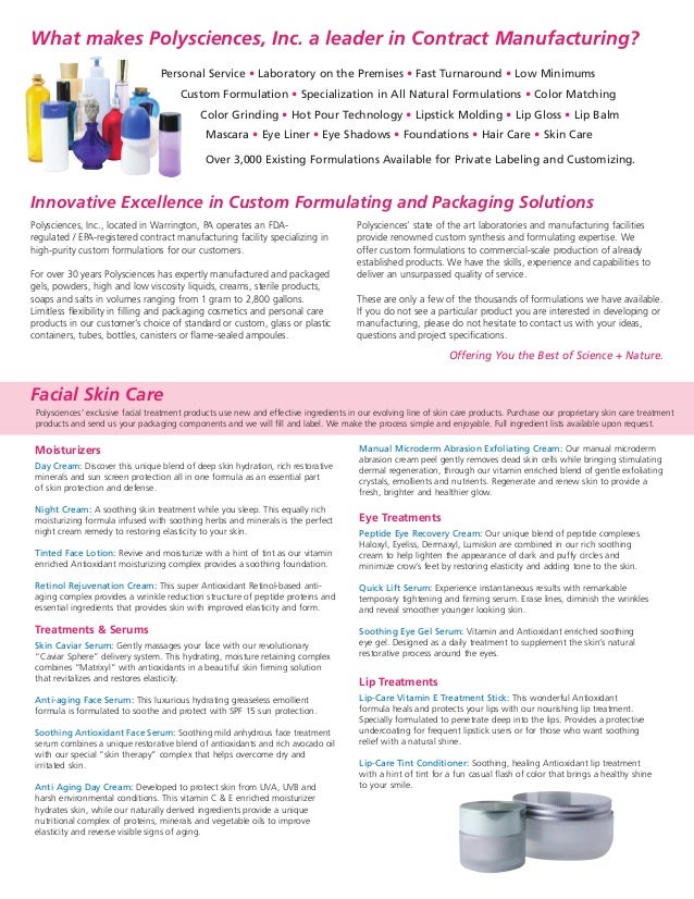 Natural Skin Care Contract Manufacturing Natural Skin Care Contract Manufacturing