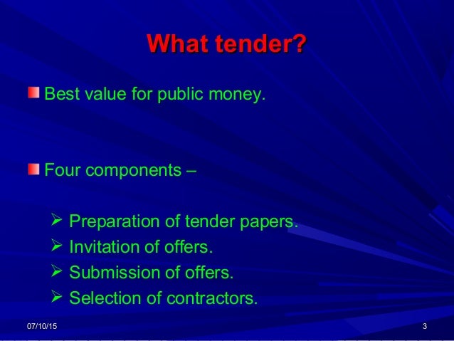 essays on tender offer Offer and acceptance essays: the tender can only be classed as an offer if that same company specified a price he would charge and the terms he would trade. essays on tender offer Offer and acceptance essays: the tender can only be classed as an offer if that same company specified a price he would charge and the terms he would trade.