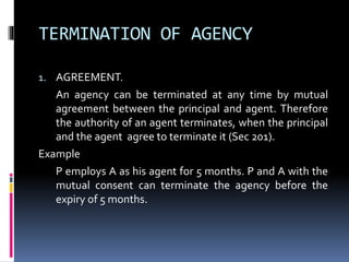 assignment worksheet 19.5 termination of an agency