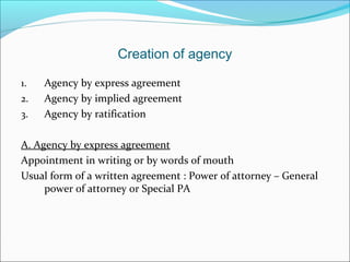 Contract of agency 2 | PPT