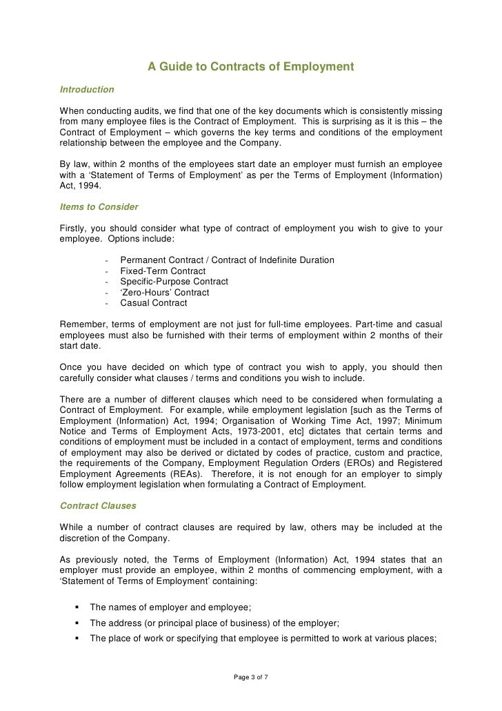 contract of employment