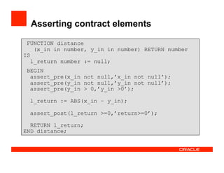 Contract-oriented PLSQL Programming | PDF