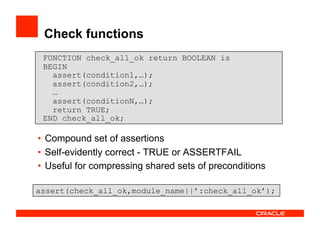 Contract-oriented PLSQL Programming | PDF
