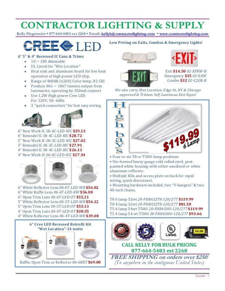 MARCH FLYER Contractor Lighting