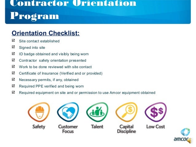 contractor checklist