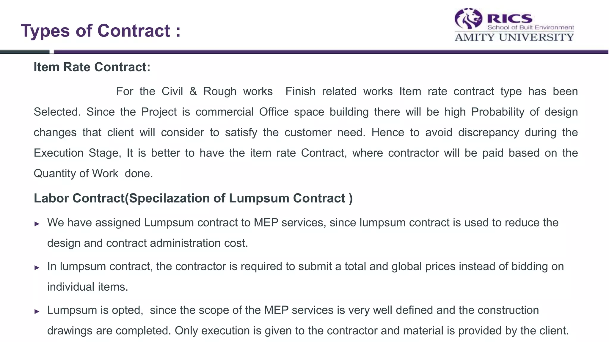 Contract presentation | PPTX