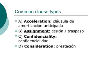 Contracts. Types and characteristics | PPT