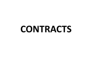 CONTRACTS 
 
