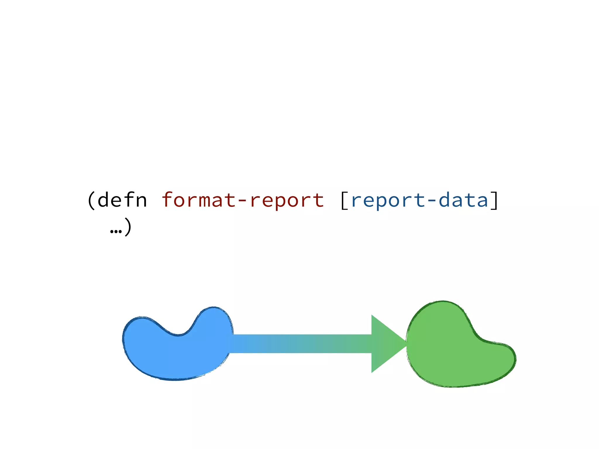 (defn format-report [report-data]
…)
 
