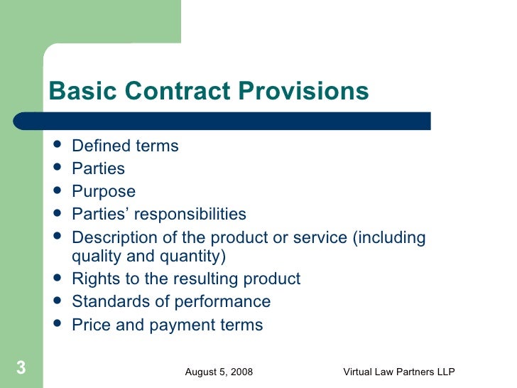 contracts for non lawyers life sciences august 5 2008 defined term