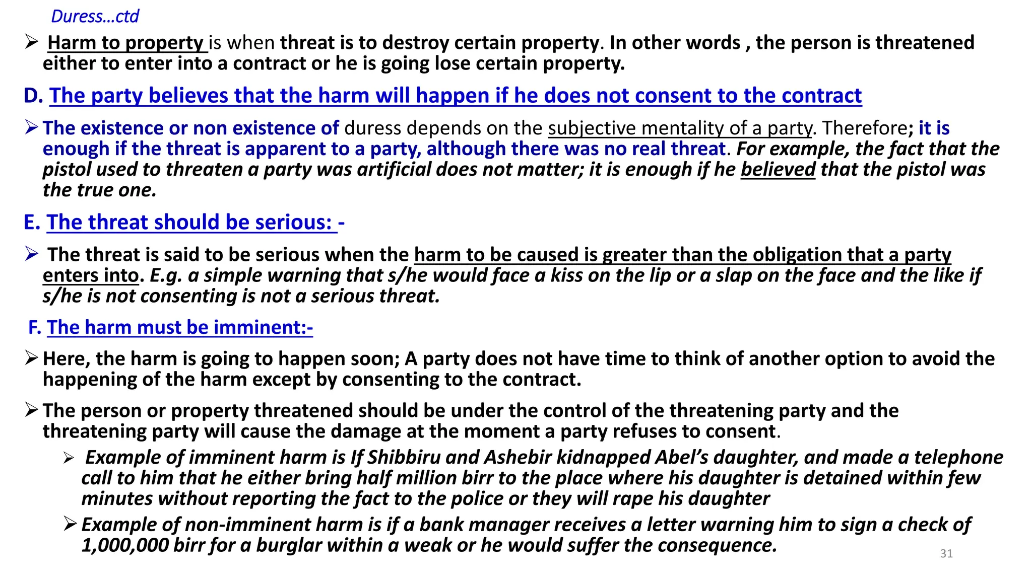 Contract short note.pptx contract law part one | PPTX