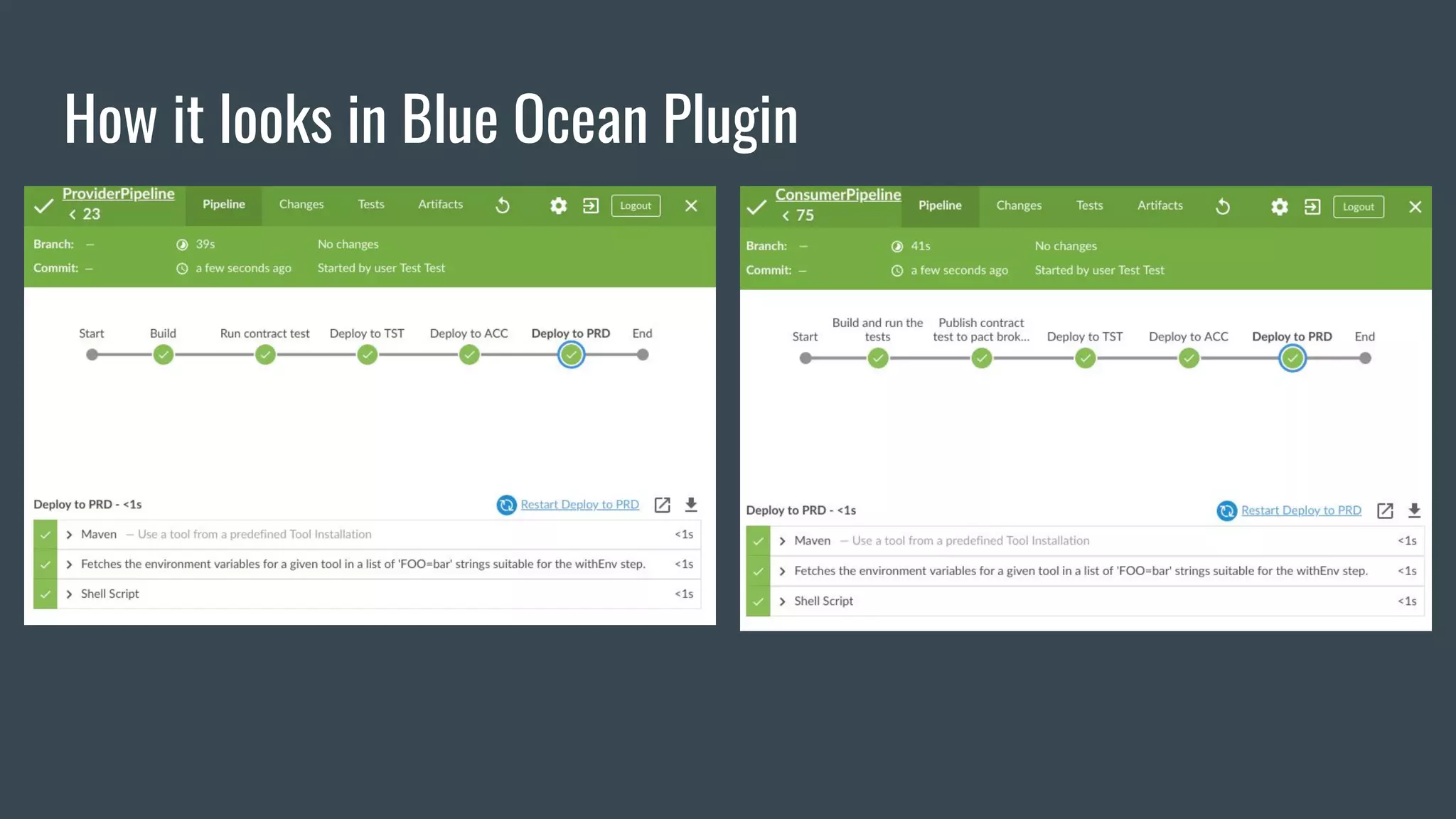 How it looks in Blue Ocean Plugin 