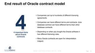 Oracle License Agreements Training | PPTX